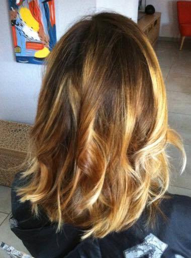 ombré hair blond doré