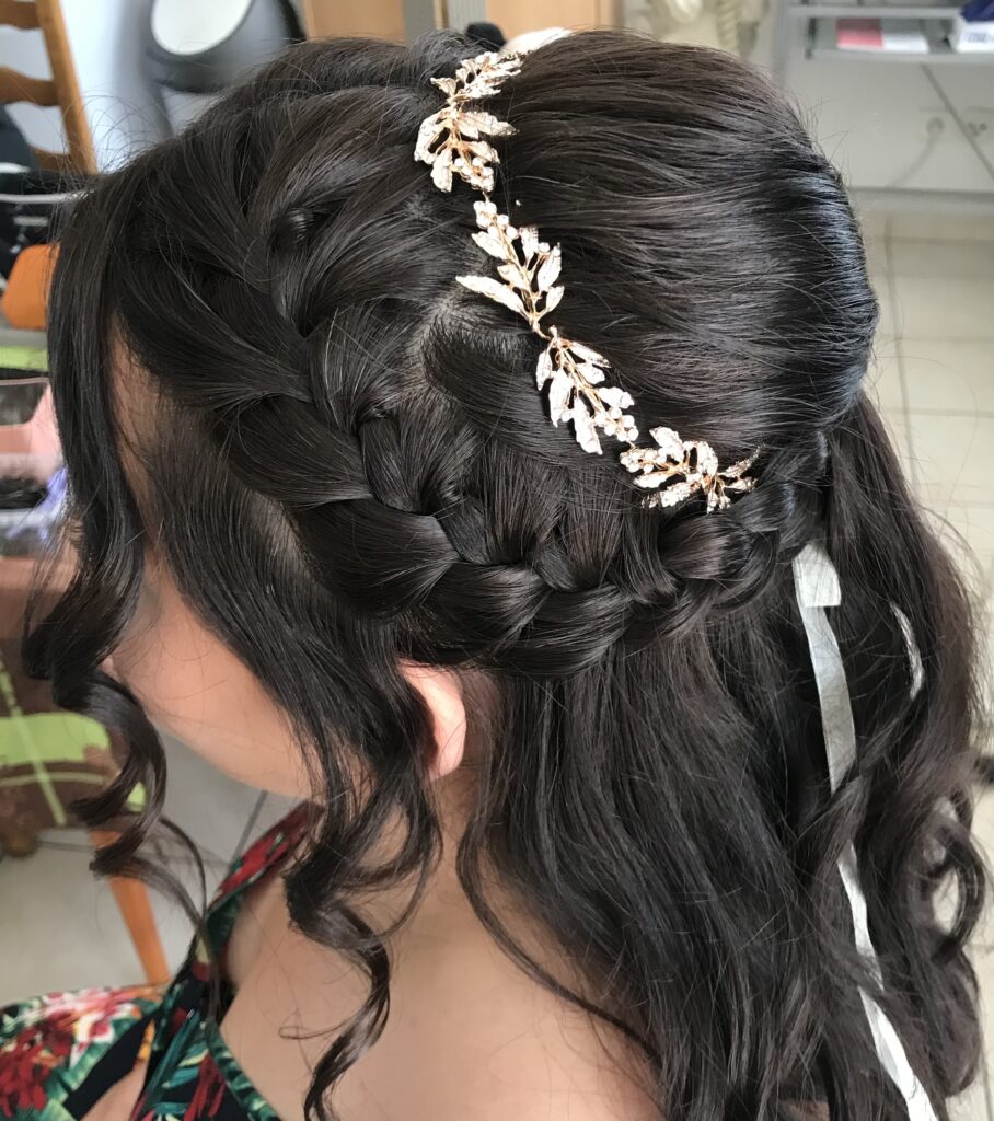 Coiffure mariage thème chic 